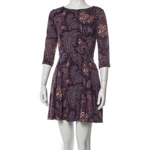 Suno paisley silk dress XS 0 Anthropologie